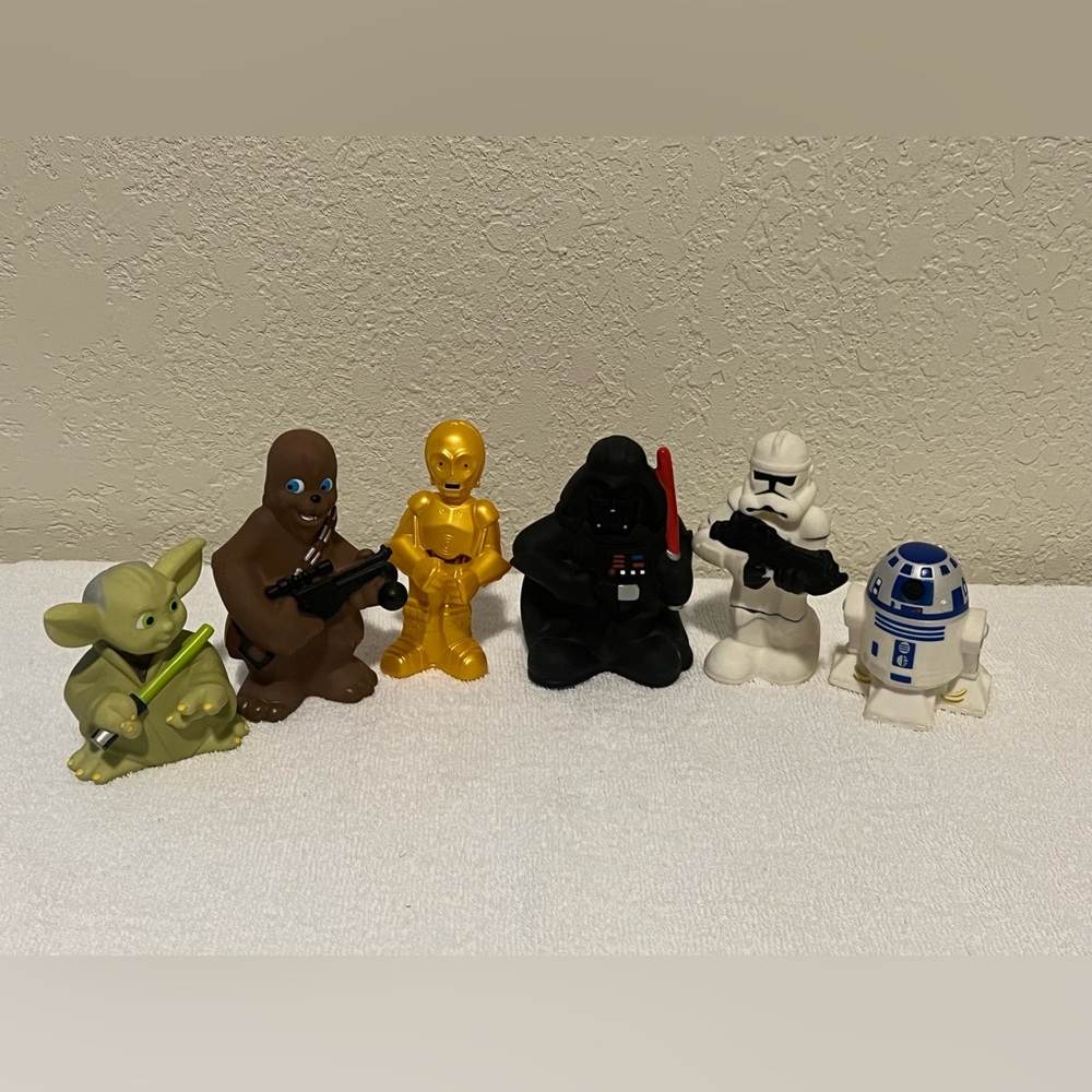 Disney Store Star Wars bathroom set Squishy Toys